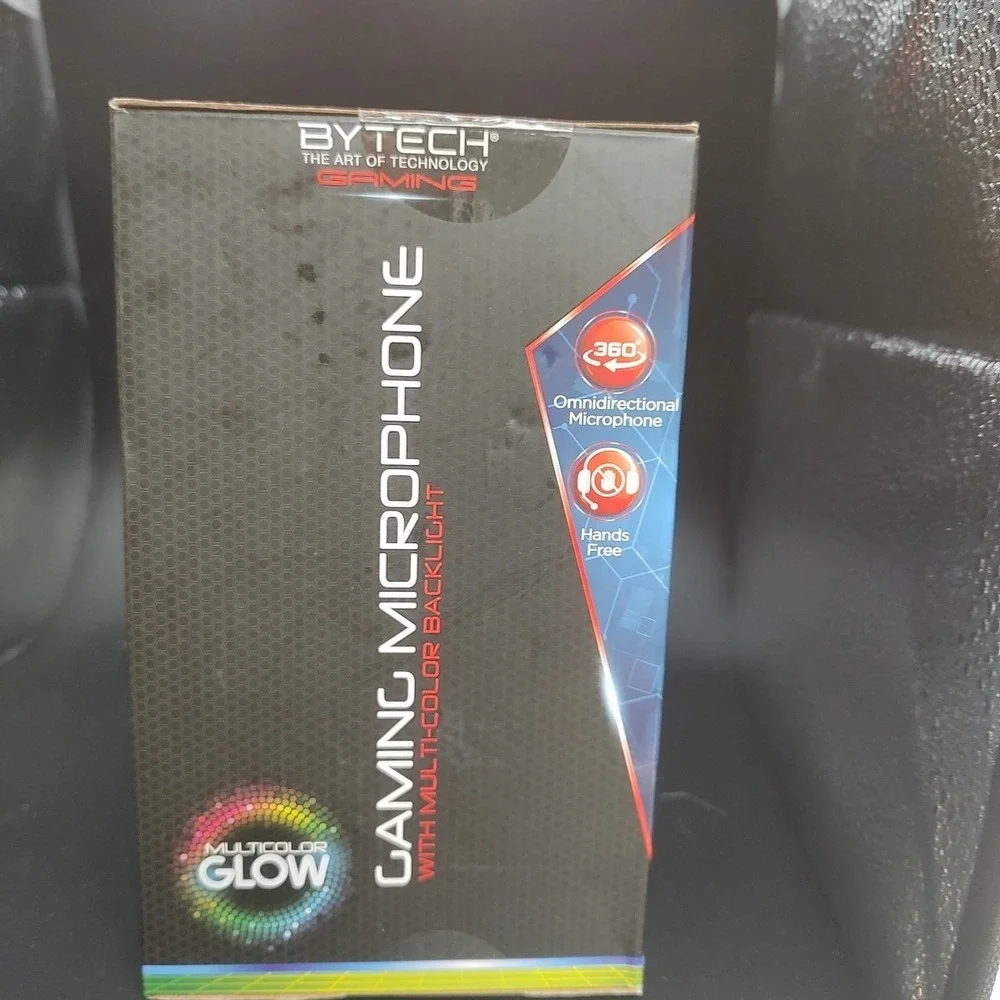 New‎ ByTech Adjustable Gaming Multicolor Glow Microphone Black